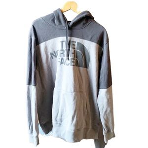 Black and grey North Face hoodie
